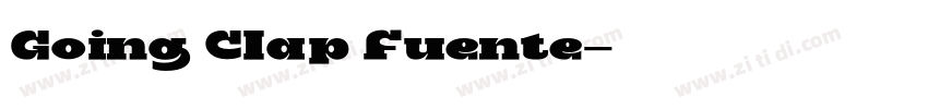 Going Clap Fuente字体转换